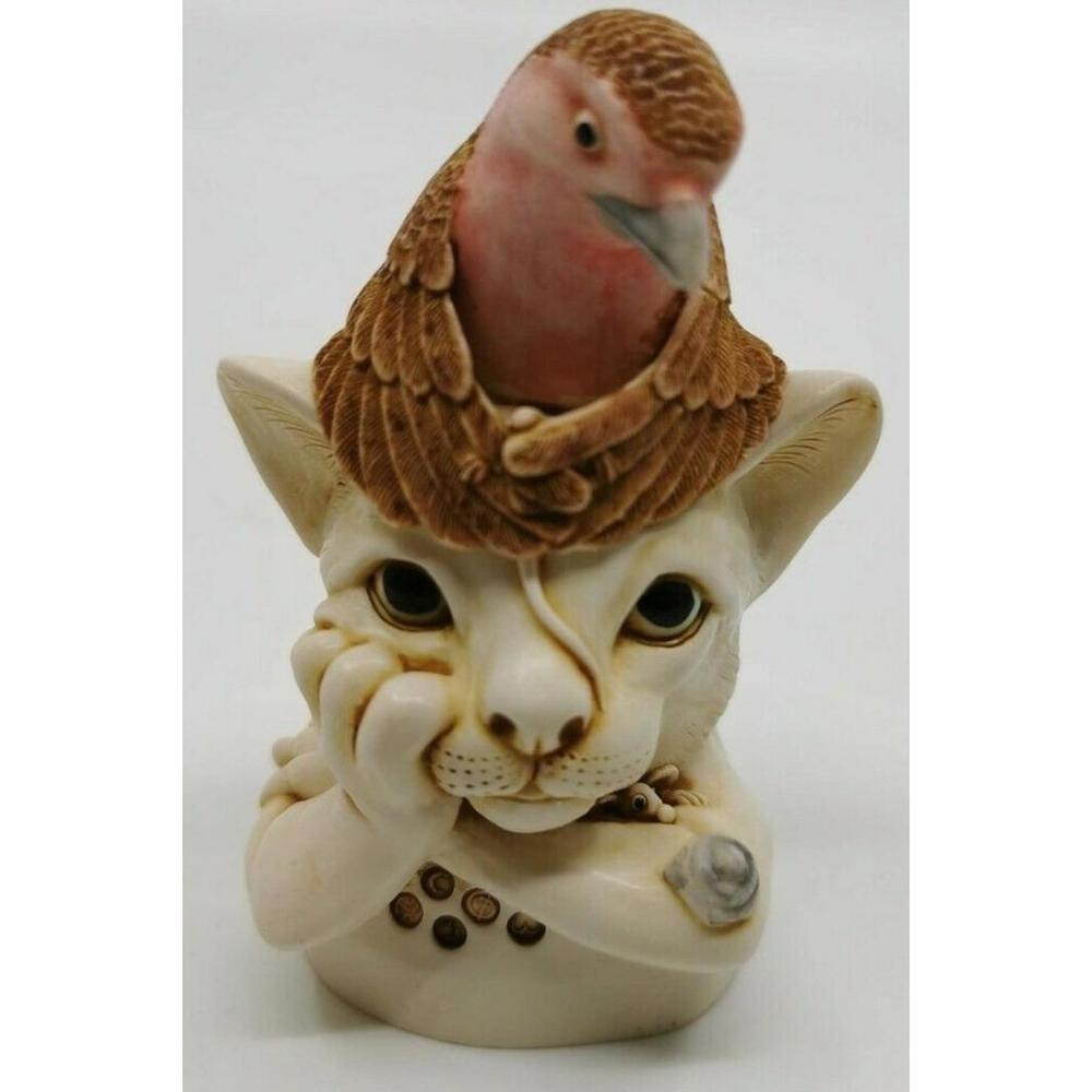 VTG HARMONY KINGDOM TREASURE JEST TURDUS FELIDAE MADE IN ENGLAND